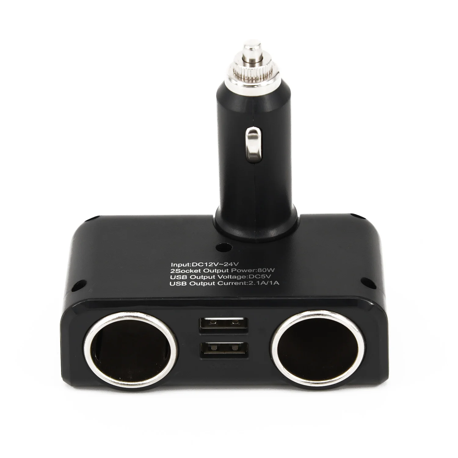 DC-12V-Car-Cigarette-Lighter-Adapter-2-Way-Double-Plug-Socket-Charger-Splitter F