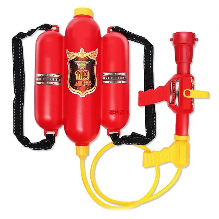 

Children Character Play Props Toy Member Sam Fire Prevention Water Gun Toys Backpack Service Firefighting Set Non-10-30