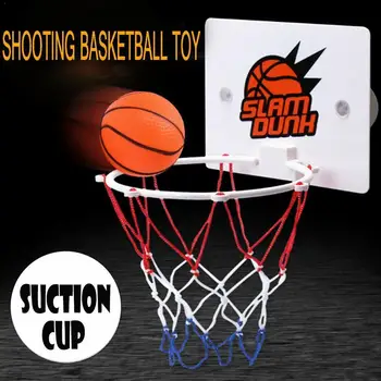 

3pcs/set Mini Basketball Hoop Toys Suck Wall-mountedhanging Outdoor Netball Shooting Hoop Frame Basketball Basketball N6K2