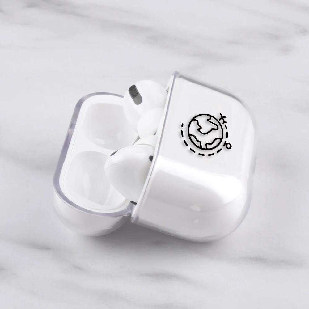 Модный новый прозрачный жесткий чехол для Apple Airpods pro аксессуары наушников