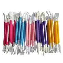 Комплект для украшения торта Формы для выпечки Fondant(сахарная) Кондитерская производитель поставляет двухсторонняя выпечка кондитерских изделий скульптуры Средство моделирования