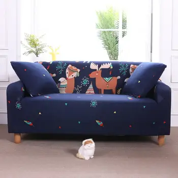 

36Cartoon Animals Sectional Sofa Covers Elastic All-inclusive Polyester Stretch Slipcover Sofa Towel Sofa Cushion