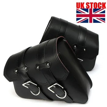 

Pair Universal Motorcycle Saddlebags Tool Storage Side Pouch PU Leather Luggage Saddle Bag For Honda/Yamaha/Suzuki
