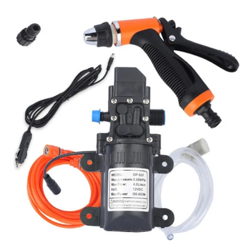 

Car washing device 12v water pump high pressure car washing cleaner simple portable self-priming electric car washing device
