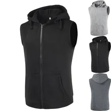 Весна и осень новые продукты тканый ворсовый кардиган с капюшоном жилет мужской жилет на молнии