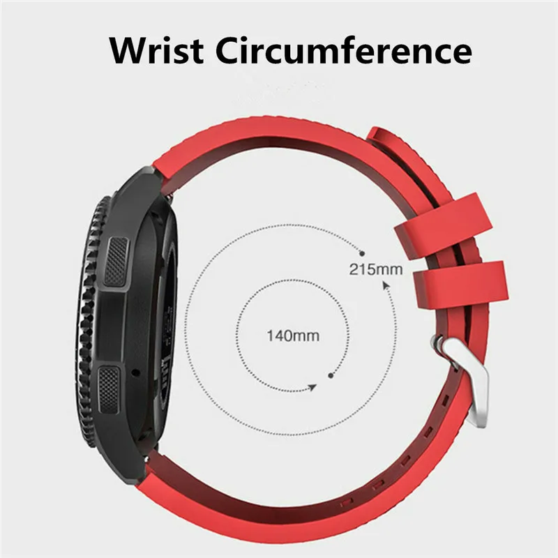 KJOEW силиконовый ремешок для часов samsung Galaxy watch 46 мм 42 active 2 gear S3 Frontier huawei GT