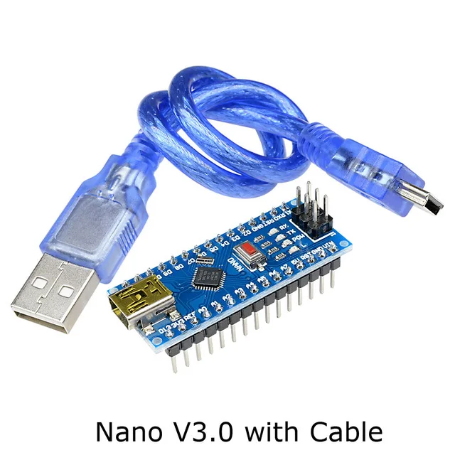 CH340 CH340G Nano V3.0 3,0 драйвер контроллера ATMEGA328 ATMEGA328P терминал Плата расширения Nano IO щит для Arduino AVR - Цвет: Navo V3.0 Cable
