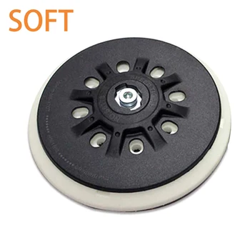 

6 Inch 17-Hole Dust-Free Back-Up Woodworking Sanding Pad For 6" Hook And Loop Grinding Discs Grinder Metal Polishing Accessories