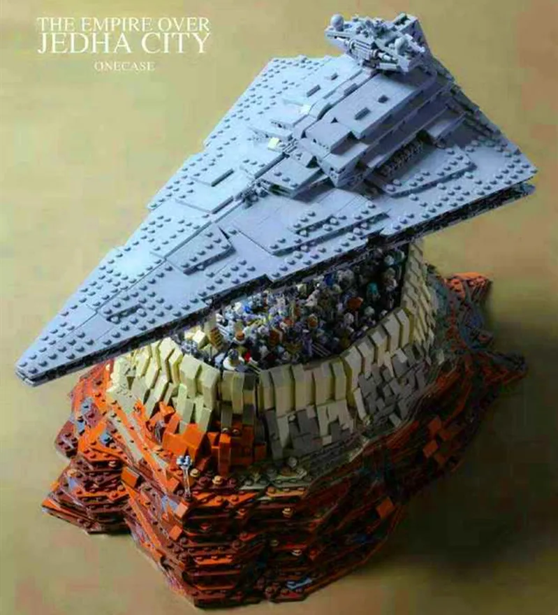 

2020 New Star MOC 18916 Wars Star cruise ship The Empire Over Jedha City Building block toy for children Christmas gifts