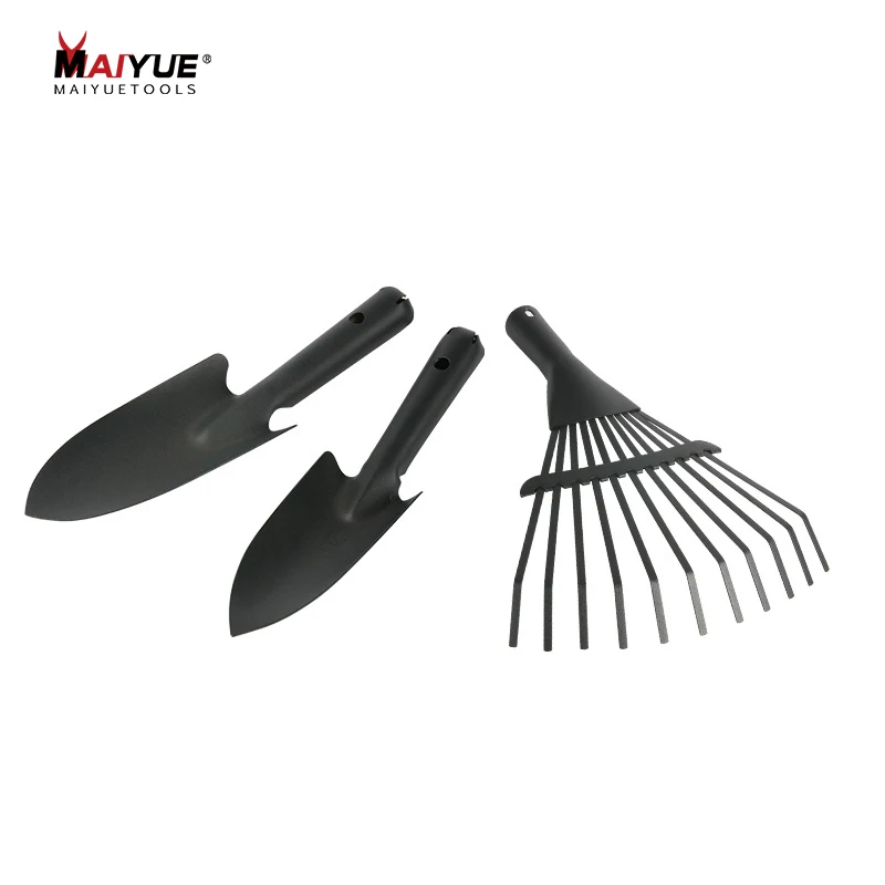 

MAIYUE 3PCS Hand Garden Tool Kit Plant Gardening Shovel Spade Rake Bonsai Tools Set Outdoor tools