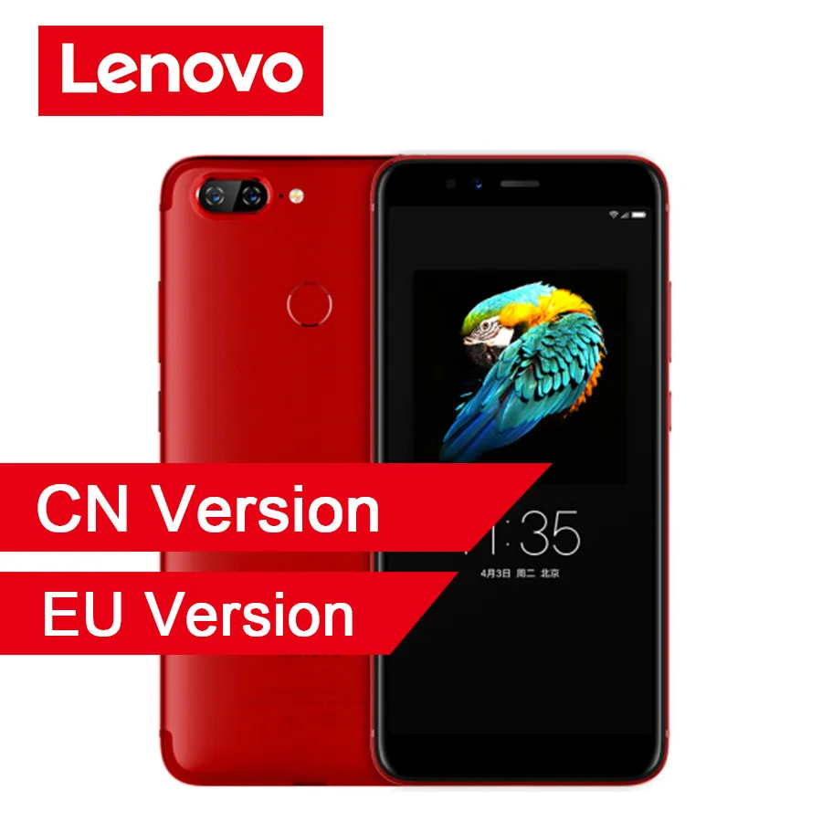 Lenovo S5 K520 4 Гб ОЗУ 64 Гб ПЗУ смартфон двойной задний 13MP+ передний 16MP Лицо ID 18:9 полный экран 4K видео мобильный телефон - Цвет: Red
