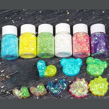 

6 Pcs/set Glitter Filling Material Epoxy Filler Decoration Ornaments DIY Tool Sequin Resin Mold Accessories
