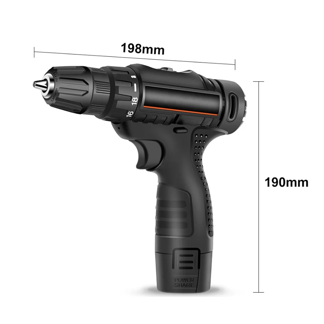 PRACMANU 12V Electric Hand Drill Battery Cordless