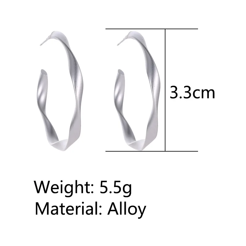 Винтажный геометрический серьги-кольца для женщин эффектные преувеличенные матовые Висячие пустотелые серьги Mujer ювелирные изделия в стиле "Бохо" подарок