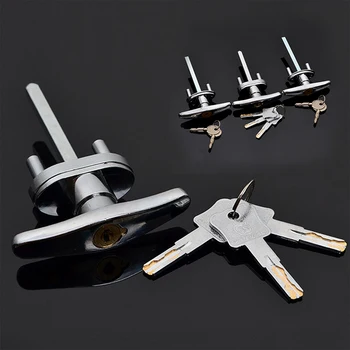 

Mayitr Garage Door Opener T Lock Handle with 2/3/4 keys Secure For Caravans & Trailers