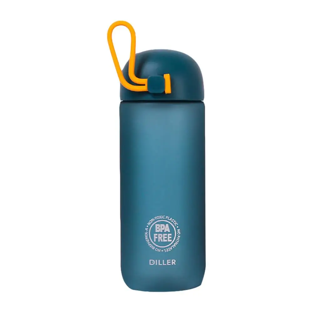 Blue sports bottle 500 мл спортивная чашка простая боьшая чашка Спортивная Удобная емкость бутылка для воды из нержавеющей стали бутылка для воды Спортивная Бутылка шейкер 35A9 - Цвет: Blue sports bottle