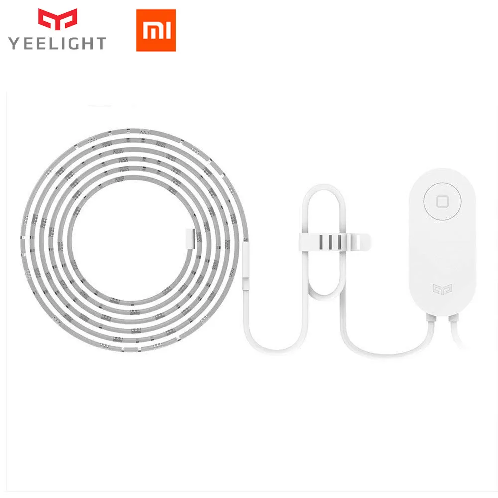 Yeelight RGB светодиодный 2 м умная световая полоса умный дом для Mi Home APP WiFi работает с Alexa Google Home Assistant 16 миллионов красочных