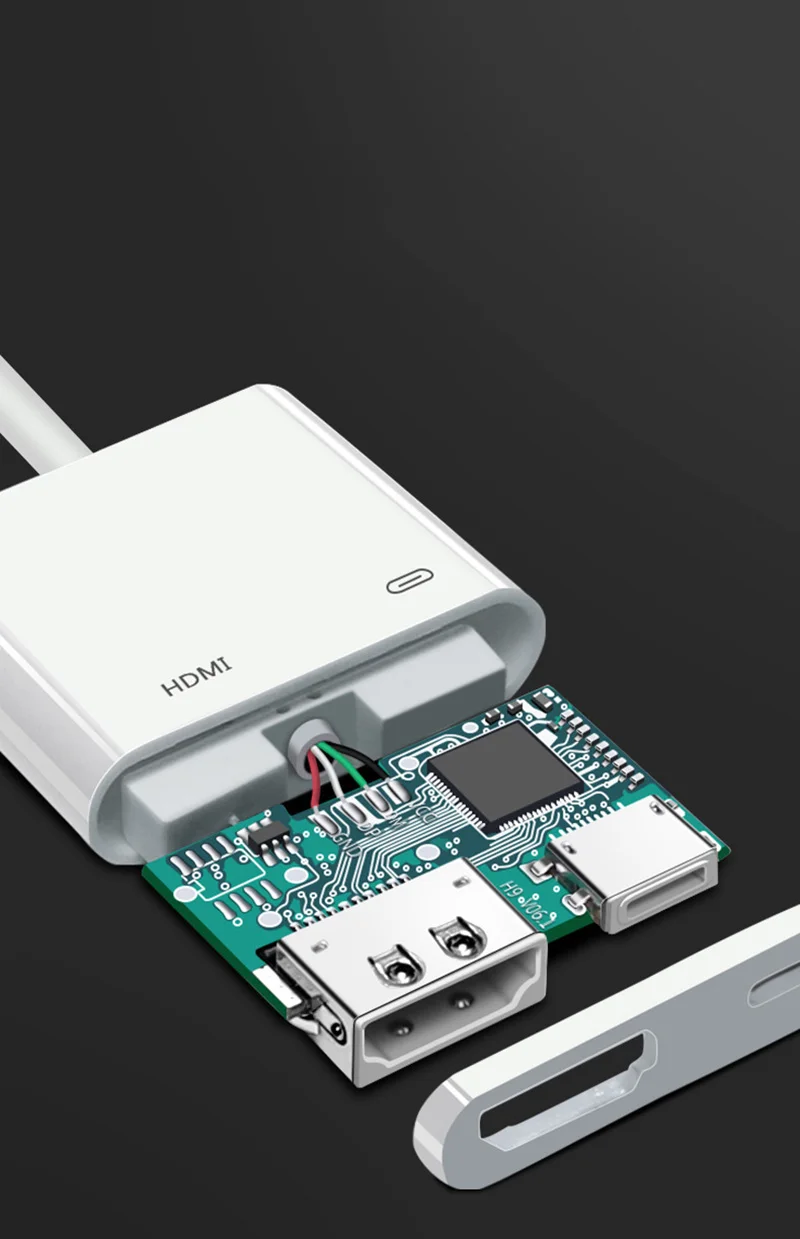 Vexom LT To HDMI-호환 어댑터 TV 1080P HD 디지털 AV 어댑터 변환기, 아이폰 iPad HDMI 호환 TV 화면 케이블