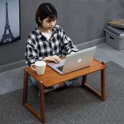 Bureau d'ordinateur multifonctionnel pliable en bois pour chambre à coucher, Table d'étude pour étudiants, bureau d'ordinateur portable pour lit 