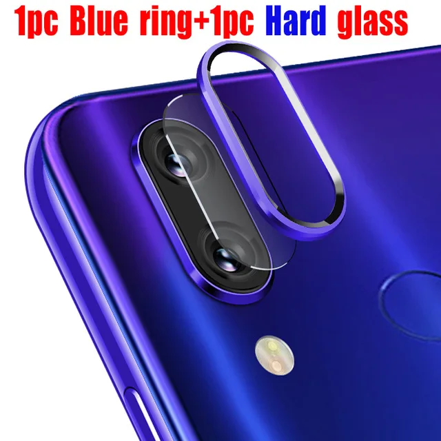 Чехол для Xiaomi Redmi Note 8 Pro, чехол для Xiomi Redmi Note 8 8 T, задняя крышка для объектива камеры, защита экрана, Задний защитный кольцевой чехол - Цвет: Blue Soft Glass