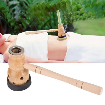 

Moxa Mugwort Moxibustion Box Wooden Gourd Device Massage Burner Roll Set Wormwood Artemisia Acupuncture Tools