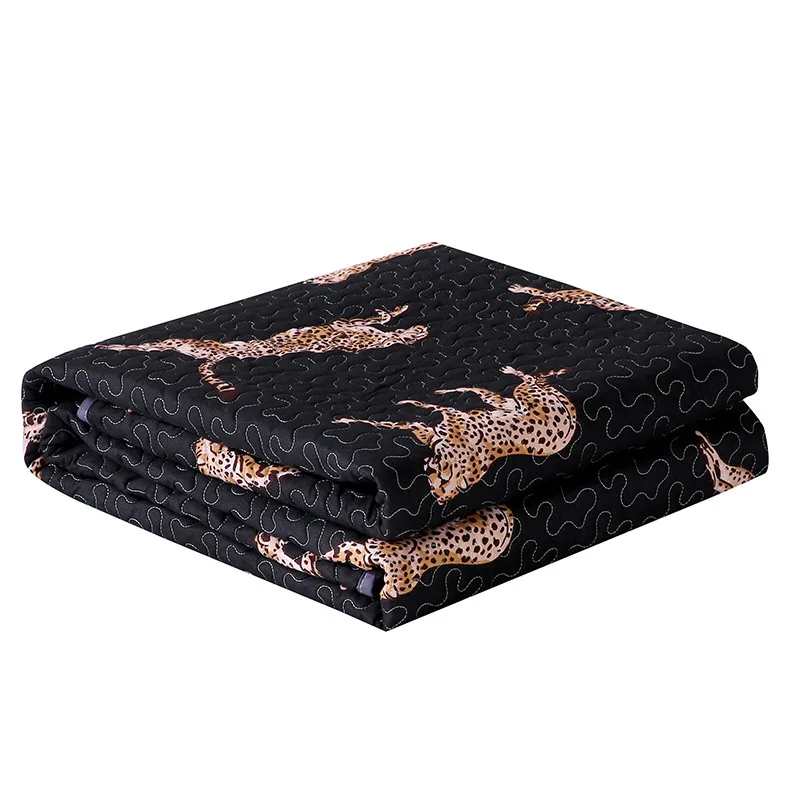 

Bedspread on The Bed Plaid for Couch Throw Blanket for Sofa 100% Polyester Home Textile Leopard Print Plaids and Bedspreads