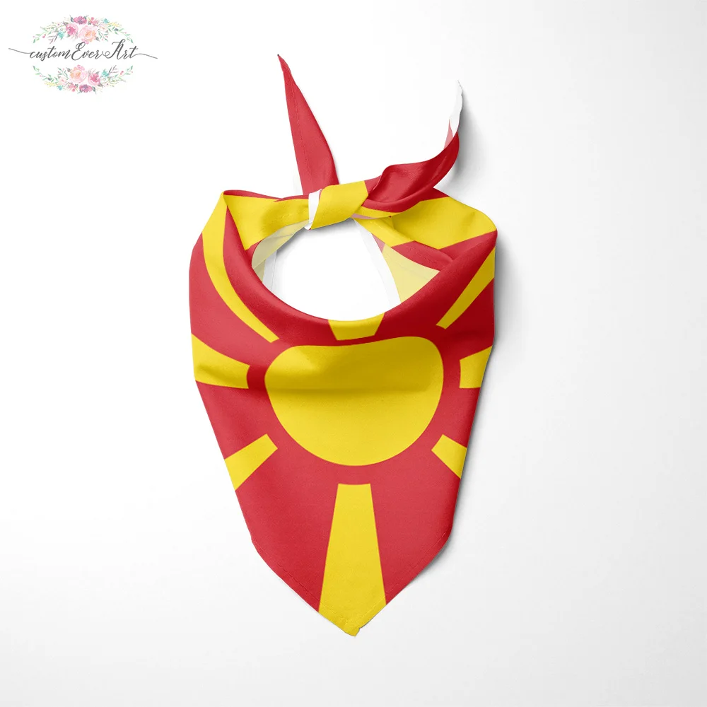 

The Macedonia flag Dog Bandana Cat Bandana Pet Bandana Pet Accessory personalized name custom pet present scarf