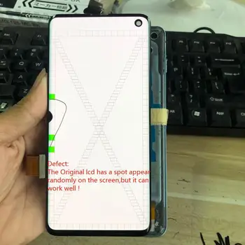 

Original S10 LCD For SAMSUNG Galaxy S10 G973 G9730 G973F LCD Display and Touch Screen with Frame Digitizer With a spot Assembly