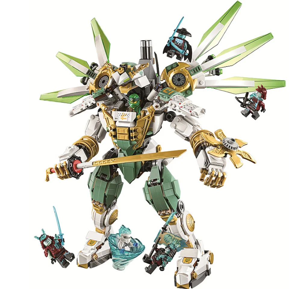 

New 2019 Ninja Series Bricks Lloyd's Titan Mech Compatible Lepining Ninjagoing Building Blocks Marvel Toys Kids Gift