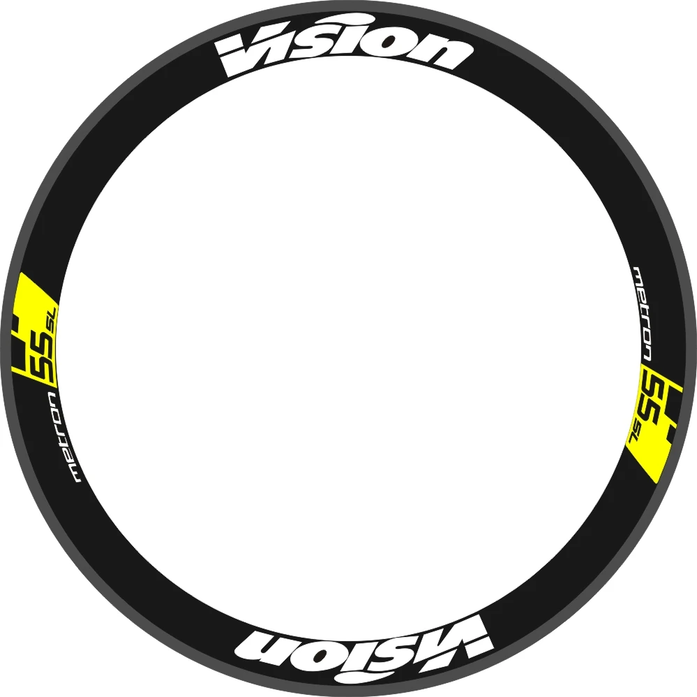 For 55mm Rim Depth MENTRON 55 SL Wheel Stickers Reflective Waterproof Rims Decals Sticker Bicycle Bike TWO WHEELS