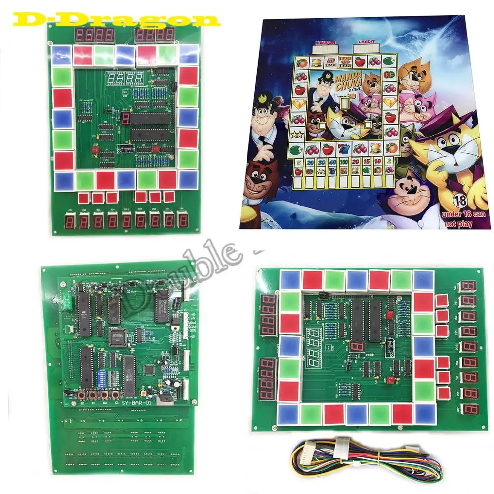 2 шт./компл. игра Mario PCB/казино/слот игровая доска с проводами кабели для аркадной игровой машины
