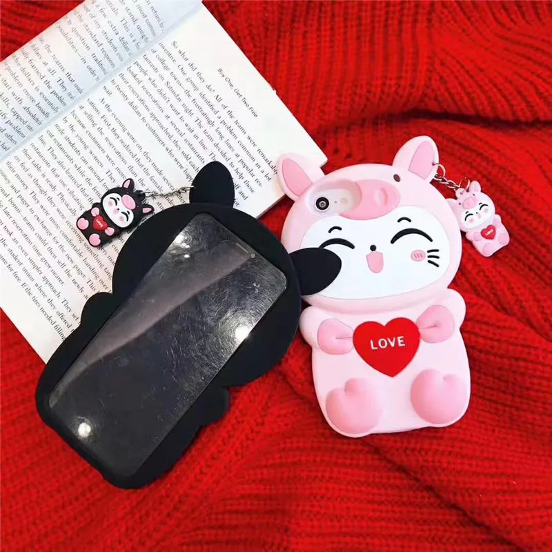 Мягкий силиконовый чехол 3D Cat для huawei P20 Pro P Smart 2019 Honor 10 Lite 8X 10i 20i Y9 Y7 Prime 2018 Nova 3 3i 4