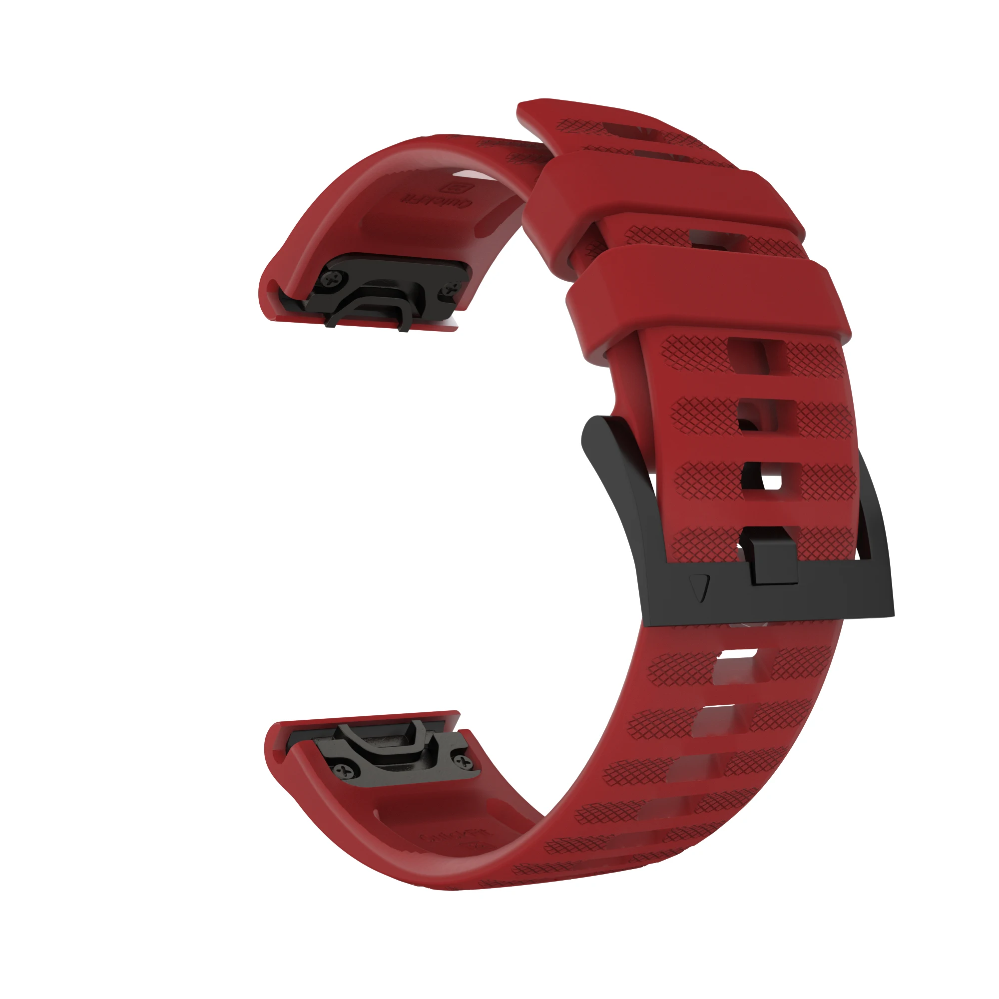 22 мм ремешок для часов Garmin Fenix 6& 6 Pro/5 Plus/Forerunner 945 935 S60 быстросъемный спортивный силиконовый ремешок для часов браслет - Цвет ремешка: Red