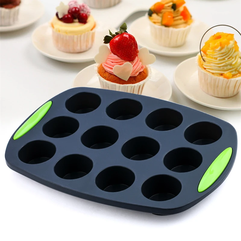 Rechteckige Silikon-Backform für Kuchen, Keksblätter, Tablett, hitzebeständige, antihaftbeschichtete Backwerkzeuge für Muffin-Brot, Pizza – Detail 3