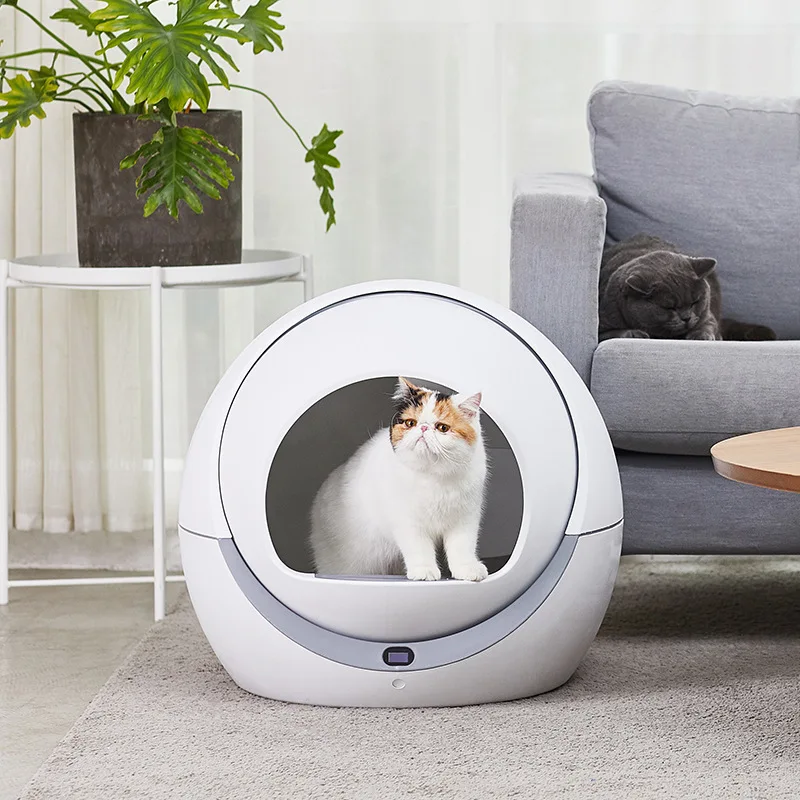 

Smart Cat Litter Box Automatic Cleaning Cats Sandbox Closed Tray Toilet Rotary Training Detachable Bedpan Pets Accessories