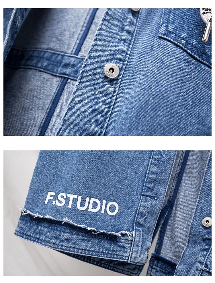 Парижская Модная Джинсовая куртка для женщин, Весенняя женская Свободная тонкая Длинная ковбойская куртка с капюшоном размера плюс