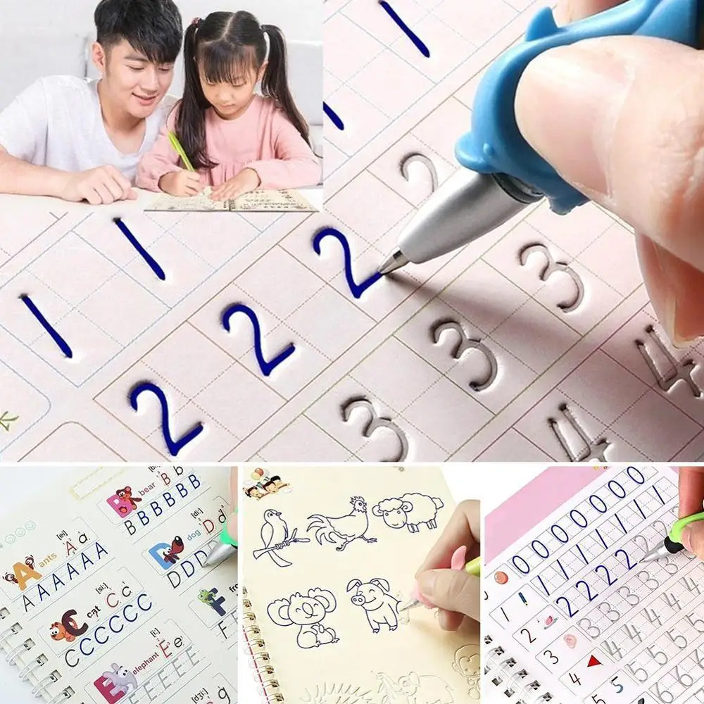 Calligraphy Reused Handwriting Copybook Set for Kid Calligraphic Letter copybook for school Writing supplies afbeelding