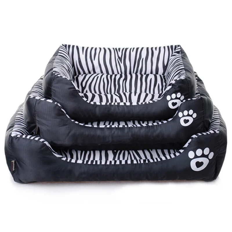 

Fashion Zebra Pattern Pet Dog Bed Sofa Warm Waterproof Dog Beds for Small Dogs Puppy Cat House Mat Chihuahua Kennel Pets Product