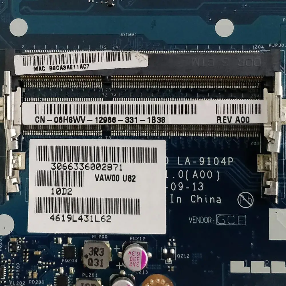 for Dell Inspiron 3521 5521 CN-06H8WV 06H8WV 6H8WV