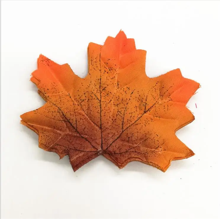 10 12 Colors Artificial Maple Leaf Simulation Decorative Silk Maple Leaves Fake Fall Leaves For Home Wedding Party Decor - Цвет: 10