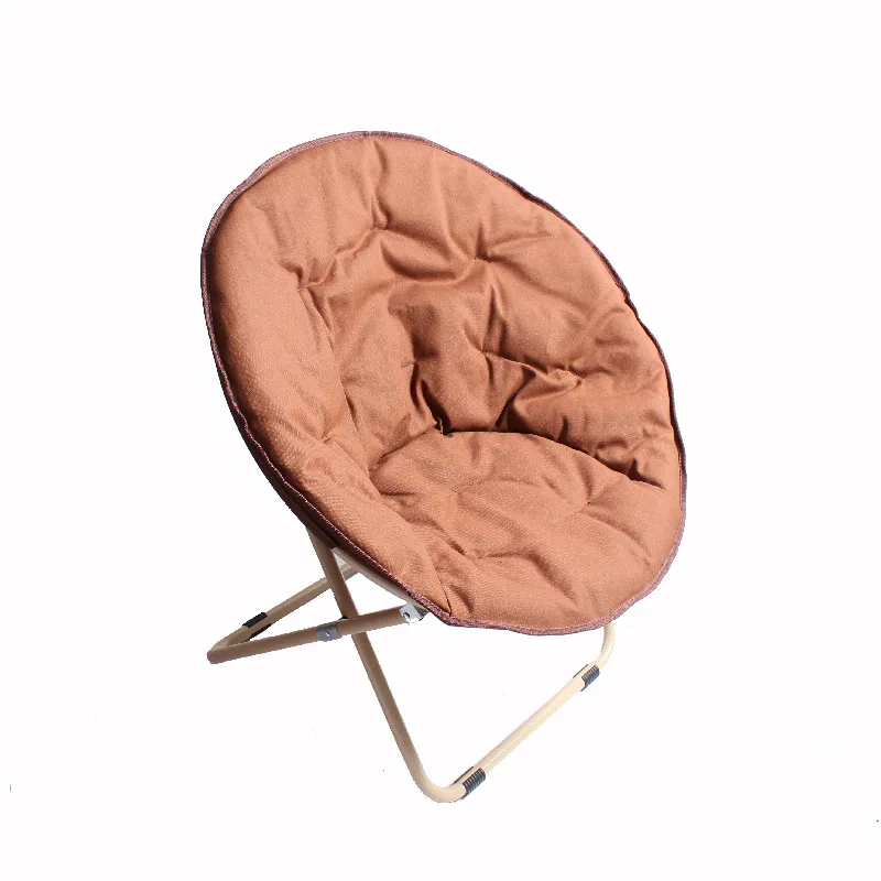 Складное кресло, переносное складное кресло с спинкой, стул для отдыха на открытом воздухе, кресло для отдыха на обеде, ленивый диван - Цвет: Коричневый