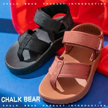 

2021 New Summer Boys And Girls Canvas Sandals Lightweight And Concise Children's Slippers Breathable Non-slip Sandals TLX22