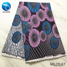 Воск liulanzhi африканская ткань Лидер продаж нигерийский воск хлопок ткань для женщин 6 ярдов Анкара воск с камнями ML2ZL65-ML2ZL74