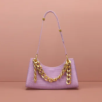 

2019 bolsa feminina de crocodilo bolsas designer luxo senhoras bolsas couro pedra mensageiro bolsa retro baguette tote