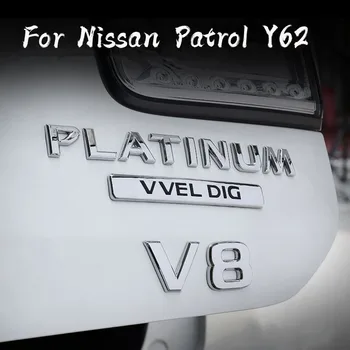 

Emblem Sticker Side Rear V8 Platinum For Nissan Patrol Patrol Armada Y62 Y61 Accessories