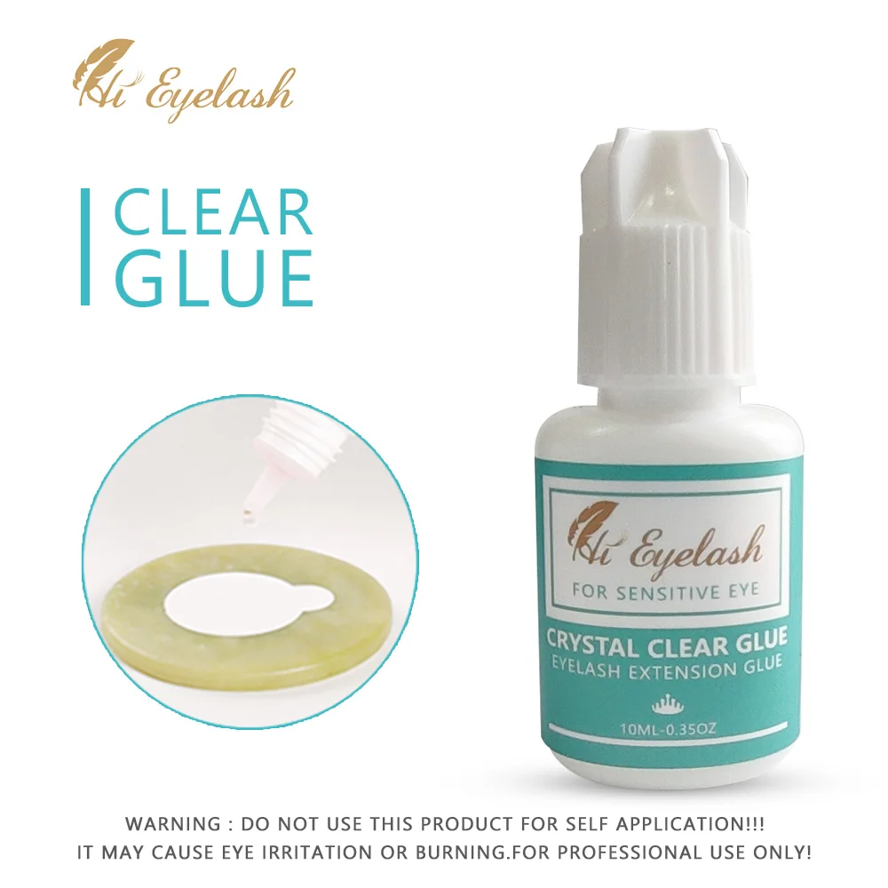 

10ml Clear Eyelash Extension Glue Retention 7 -8 Weeks Eyelash Extension Glue Adhesive 1Second Dry Time Eyelashe Clear Glue