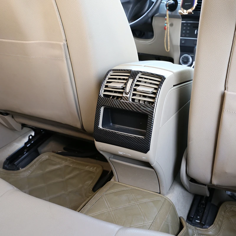 Углеродное волокно ABS хром кондиционер вентиляционное отверстие крышка для Mercedes Benz GLK класс X204 200 300 360 авто аксессуары