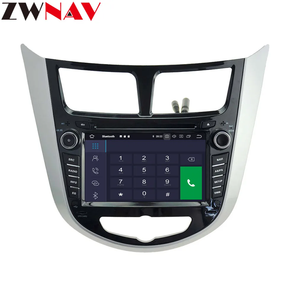 Perfect Car Radio Multimedia no 2 din Android 9.1 9.0 Video Player Navigation GPS For solaris Hyundai 1 2 Accent Verna sedan 2011 2012 3
