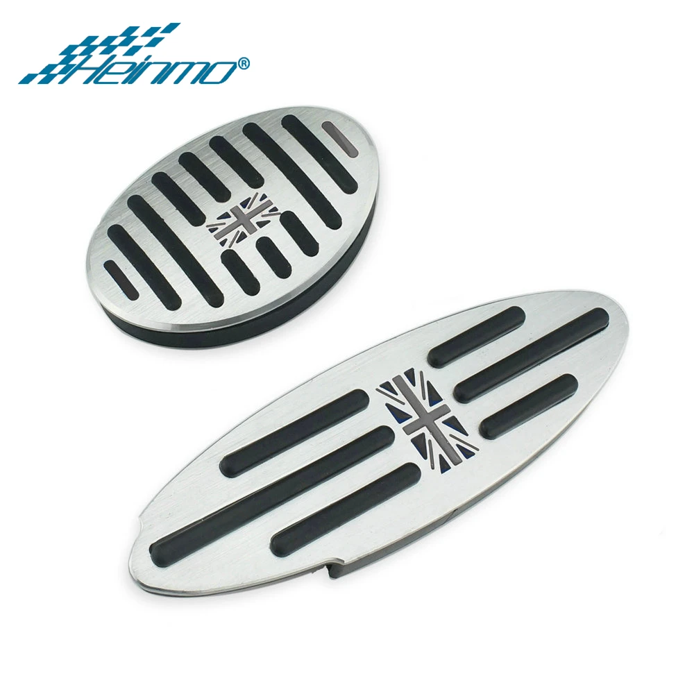 Аксессуары для MINI Cooper Countryman F60 R60 Clubman F54 R55 S One R50 R53 R61 F55 F56 наклейка на педаль для ног MINI R56 - Название цвета: 2PCS Grey Jack