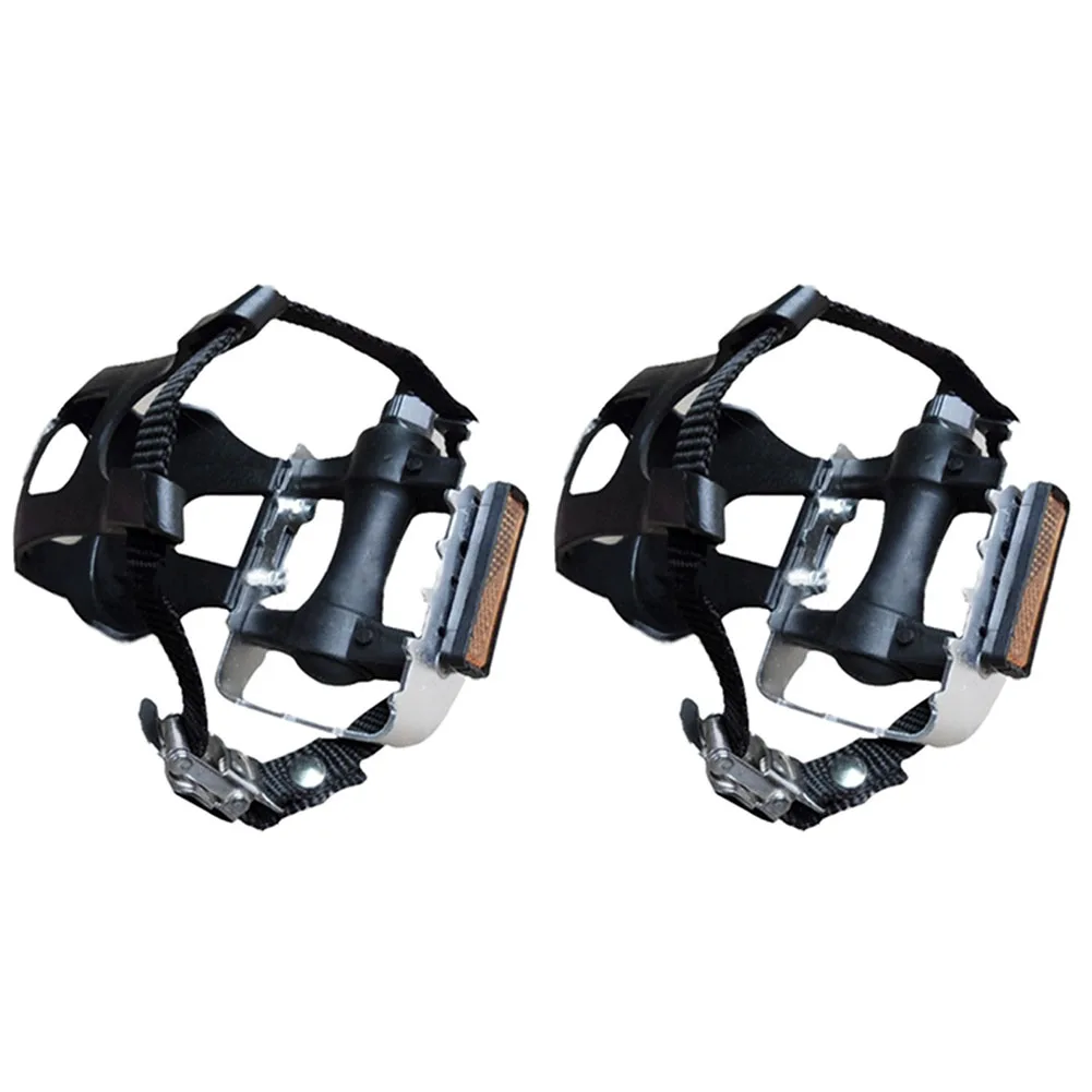 

Outdoor Bearings Wide Pedal Toe Clip Nylon Bike Parts Retro Dual Purpose Strap Plastic Aluminum Components Bicycle Flat Platform